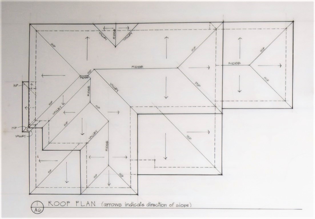 This roof has 20 slopes, 5 valleys, 19 ridges and 10 wall connections.